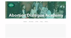 Desktop Screenshot of abortiondialogueacademy.org